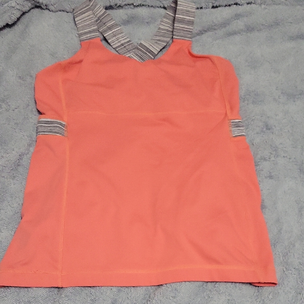 5/$20**Size 10 Lululemon Push Your Limits Coral Tank